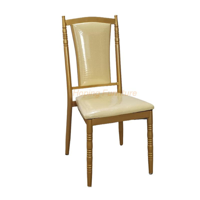 New Chaise De Banquet Model Factory Wholesale Metal Chair Chrome Kind Wedding Dining Chair