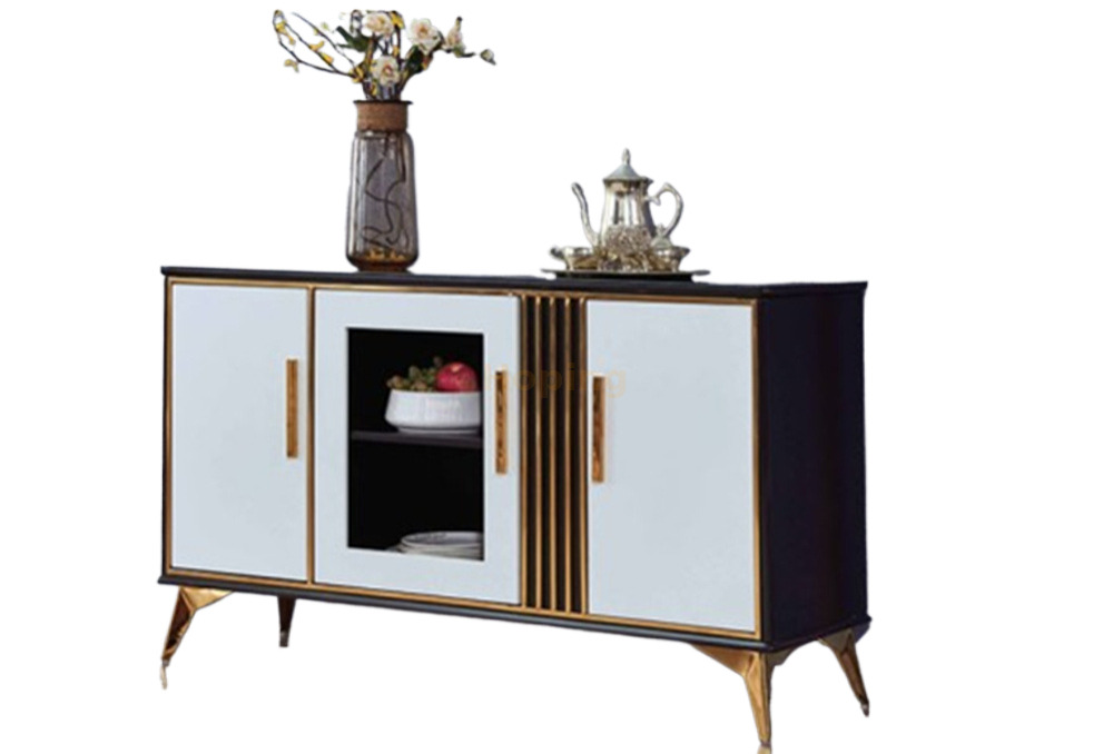 Professional Stainless Steel Furniture Metal Steel Console Table Metal Furniture Dining Table with Drawer