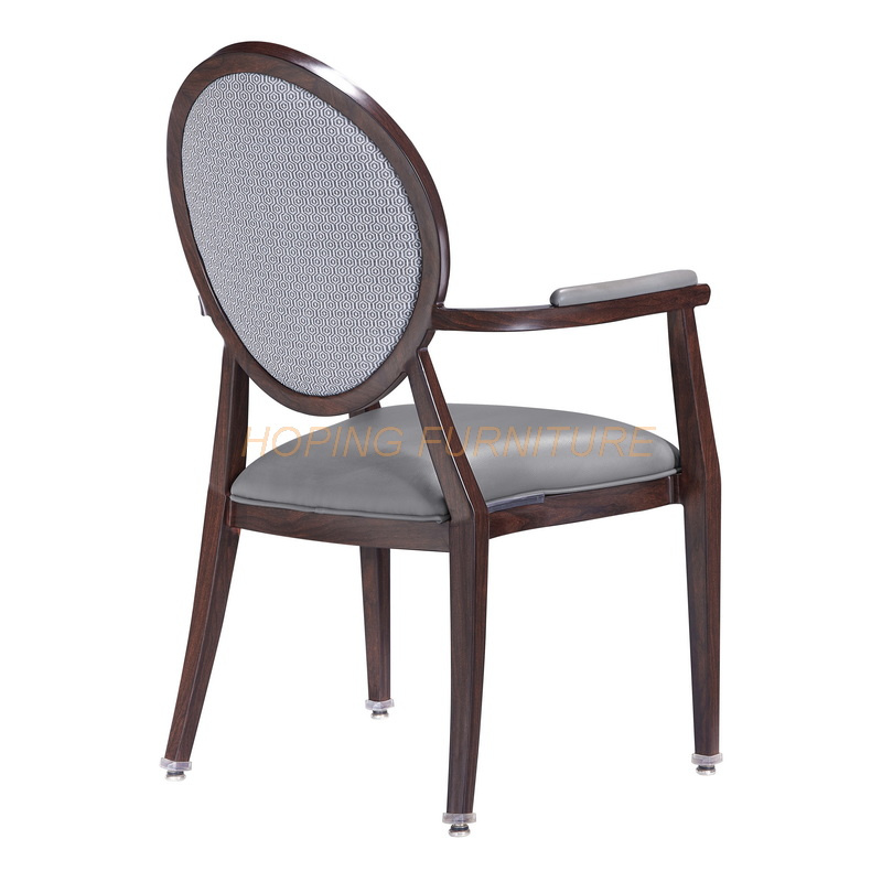 Europe Style Hotel Restaurant Event Party Wedding Dining Room Vintage PU Arm Chair