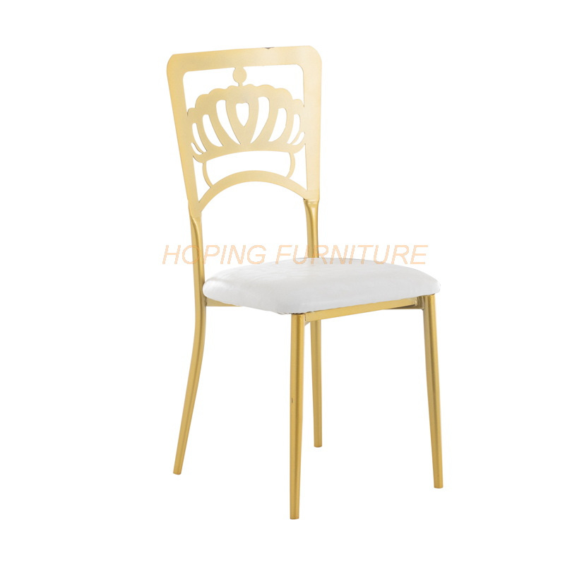Restaurant Furniture Beatiful Wedding Chair Modern Luxury White Leather Restaurants Chair for Hotel Banquet Dining Table Chair