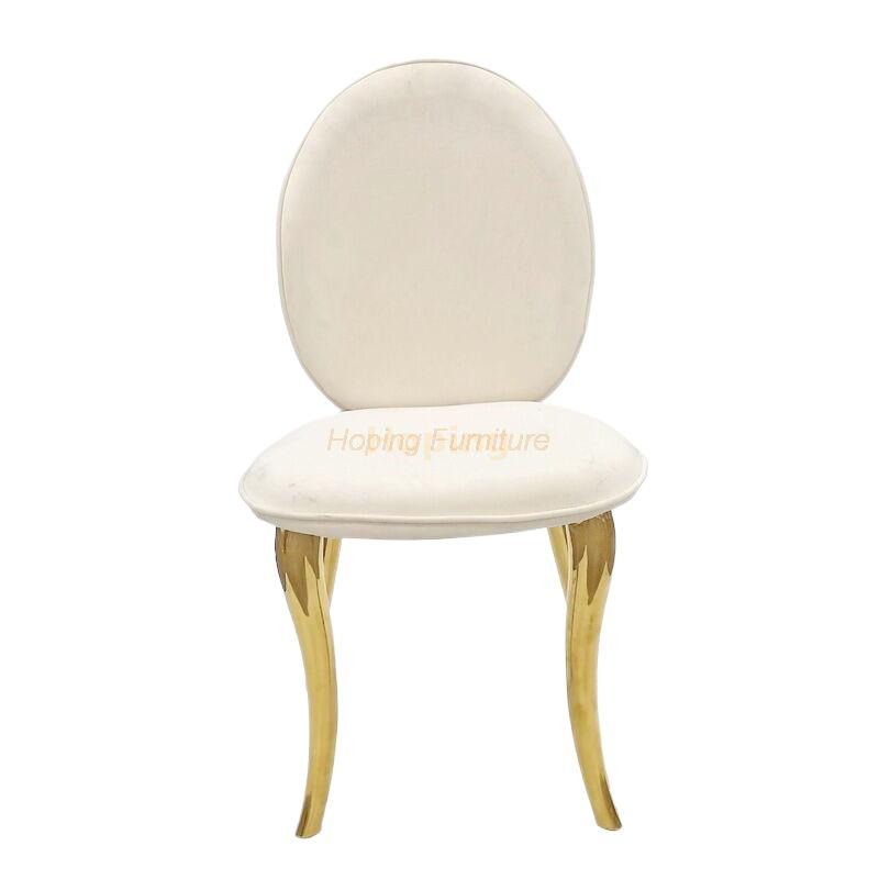 Modern Beige Velvet Restaurant Chair Stainless Steel Banquet Chair Outdoor Furniture Gold Metal Wedding Chairs