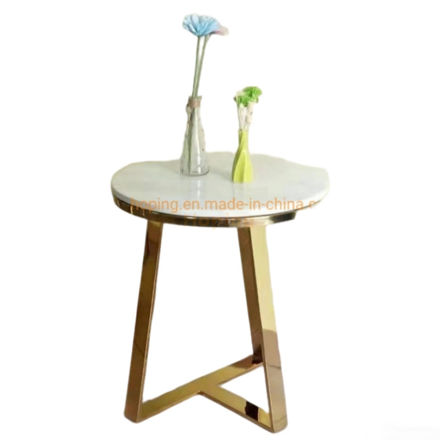 Wholesale Luxury Cheap Gold Throne Sofa Chair Side Table Simple Table
