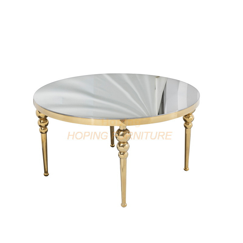 1+6 One Big Six Small Tables Set High-End White Marble Coffee Table with Stainless Steel Base