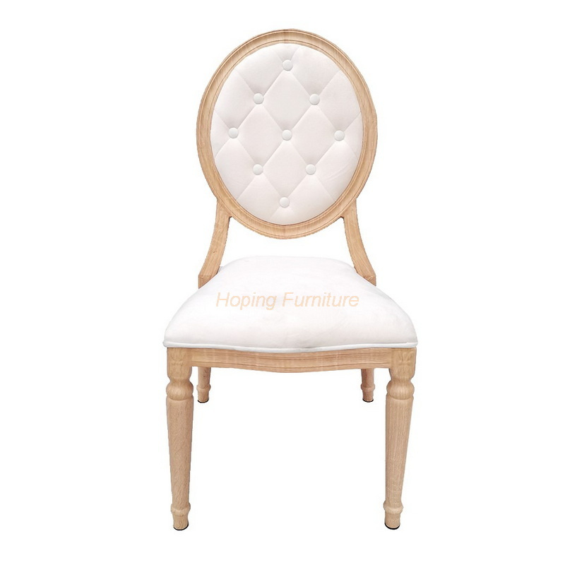 Best Selling Factory Direct Sales Fashion Round Back Wood Aluminum Dining Chair