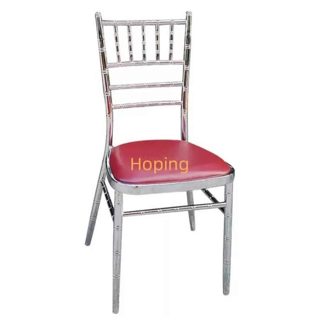 Popular Available Event Wedding Furniture Banquet Stacking Metal Chiavari Dining Chair