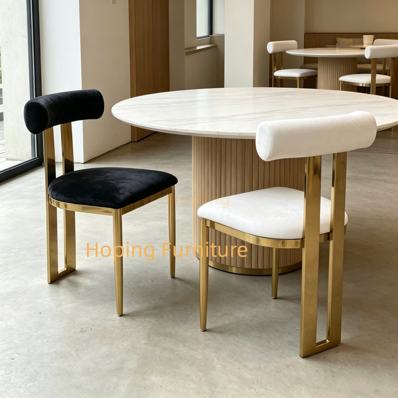 Modern Three Leg Chair Gold Stainless Steel Hotel Restaurant Furniture Hotel Dining Room Wedding Chair