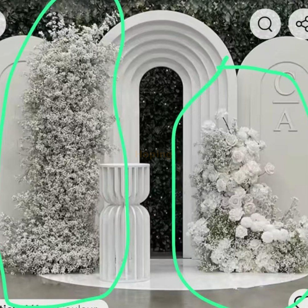 Faux Silk White Rose Plant Home Wedding Decoration Real Touch Artificial Flower