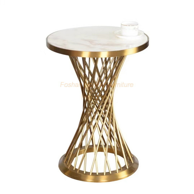  MID Century Furniture Low Round Marble Coffee Table for Home Hotel Wedding Event Dining Table