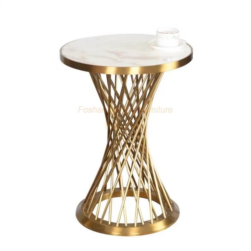  MID Century Furniture Low Round Marble Coffee Table for Home Hotel Wedding Event Dining Table