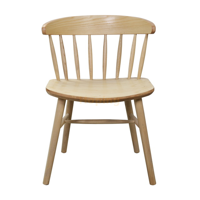 Solid Wood Chair Rustic American Style Furniture Bentwood Backrest Dining Room Hotel Restaurant Chairs