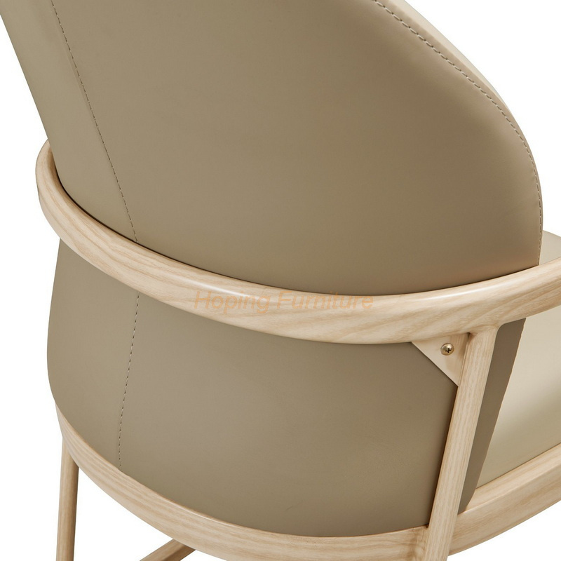 Sofa Type Dining Chair with Metal Frame and PU Seat and Backrest Coffee Snack Bar Chair