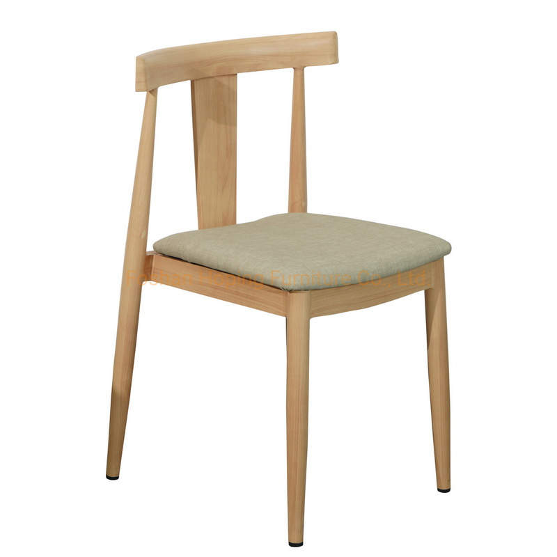 Wholesale Restaurant Dining Furniture Hanging Basket Indoor Outdoor Garden Tempered Glass Coffee Table Set Oak Wood Metal Leg Customized Color PVC Chair