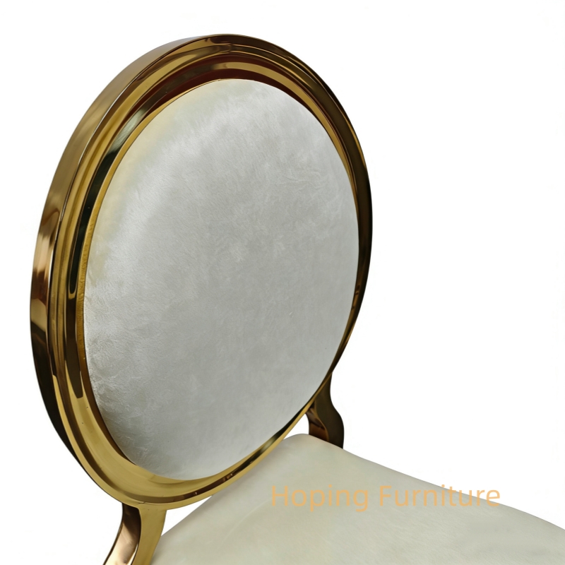 White Velvet Stacking Modern Metal Hotel Restaurant Wedding Banquet Dining Furniture Chair