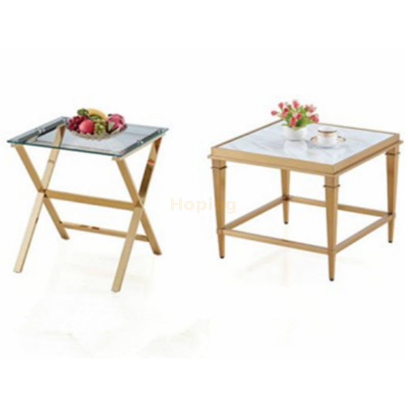 Rectangle Dining Table Set Marble or Wooden Veneer Living Room Coffee Table