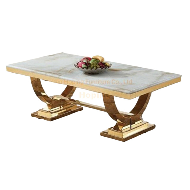 New Modern Rectangular Hotel Hall Table Diamond Crush Mirror Black Gold Marble Top Coffee Table