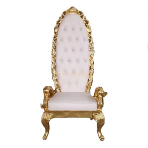 Luxury High Back Wedding Bride and Groom Throne Chair For Sale