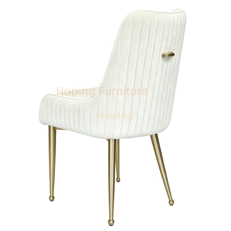 High Quality Upholstered Velvet Dining Chair Gold Leg Luxury Side Chair for Dining Room Stainless Steel Chair with Cushion for Restaurant Banquet Hotel Wedding
