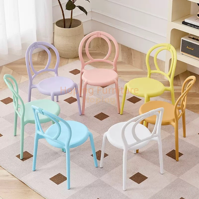 Plastic Kids Chair Multi Loop Curved Open Back Toddler Seat for Playground Kids Gathering New Factory Wholesale Plastic Chair Wedding Dining Chair