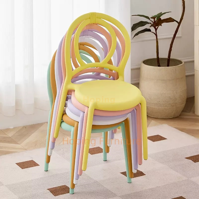 Plastic Kids Chair Multi Loop Curved Open Back Toddler Seat for Playground Kids Gathering New Factory Wholesale Plastic Chair Wedding Dining Chair