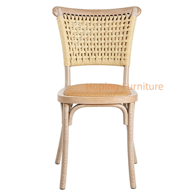 Imitation Rattan Plastic Dining Chair Vintage Wicker Back Cafe Side Chair Simple Style Chaise En Plastique Square Back Chair Restaurant Banquet Dining Chair