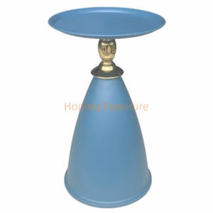 Hot Sale Blue Metal Top Side Table Tea Table 30 Coffee Table Casual Contemporary Compact Snack Table Light Luxury Corner Table