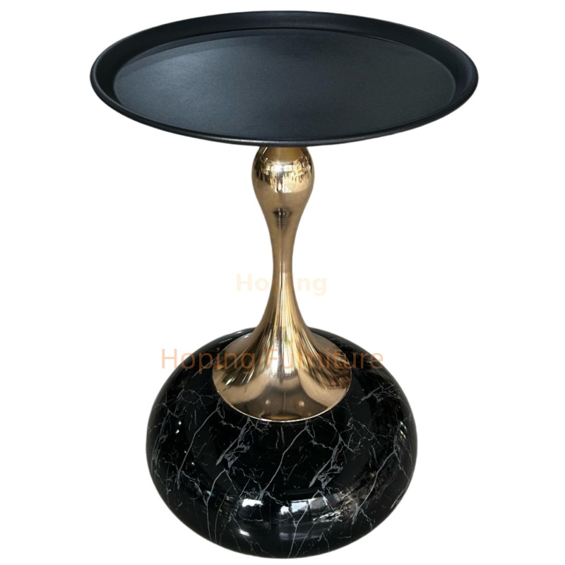 Home Living Room Furniture Side Tea Table Small Nightstand Sofa Bedside Side End Table Round Wood Coffee Table Easy to Clean Waterproof Small Side Table