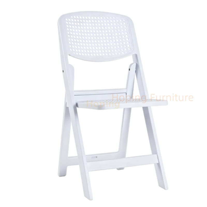 All Acrylic Folding Chair Clear Transparent Event Banquet Chair Elegant Foldable Resin Chair for Weddings and Events