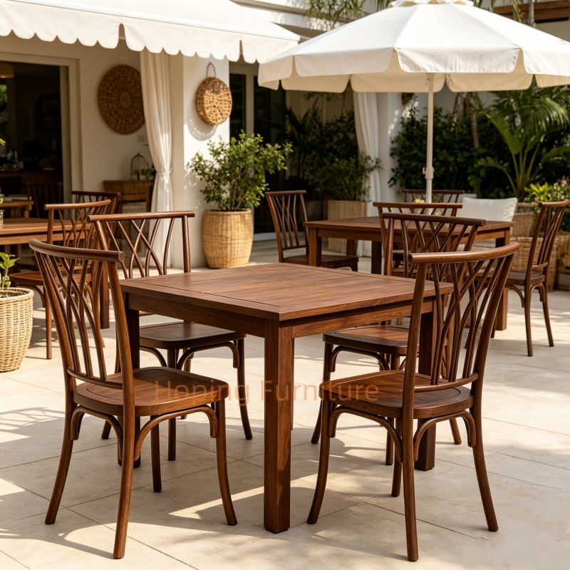 Vintage Plastic Dining Chair Imitated Wood Bistro Modern Chaise En Plastique Frame Wedding Banquet Chair Restaurant Chair
