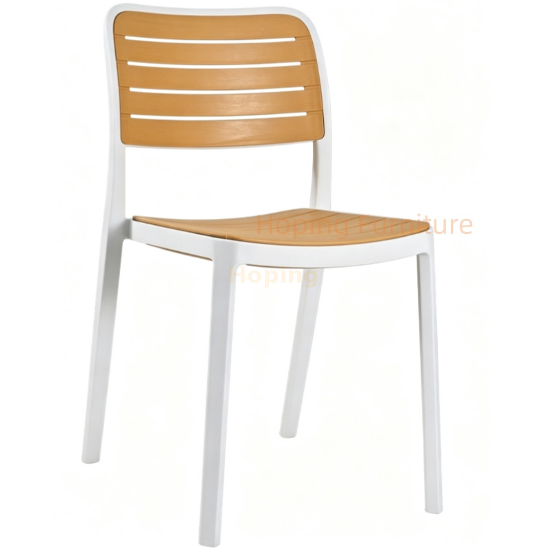 Wholesale Plastic PE Rattan Wicker Backrest Patio Side Chair Modern Outdoor Garden Hotel Furniture Leisure Banquet Restaurant Chair