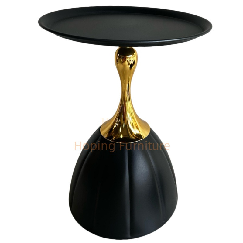 Wholesale Cheap White Fluted Base Tray Top Sofa Side Table Simple Table