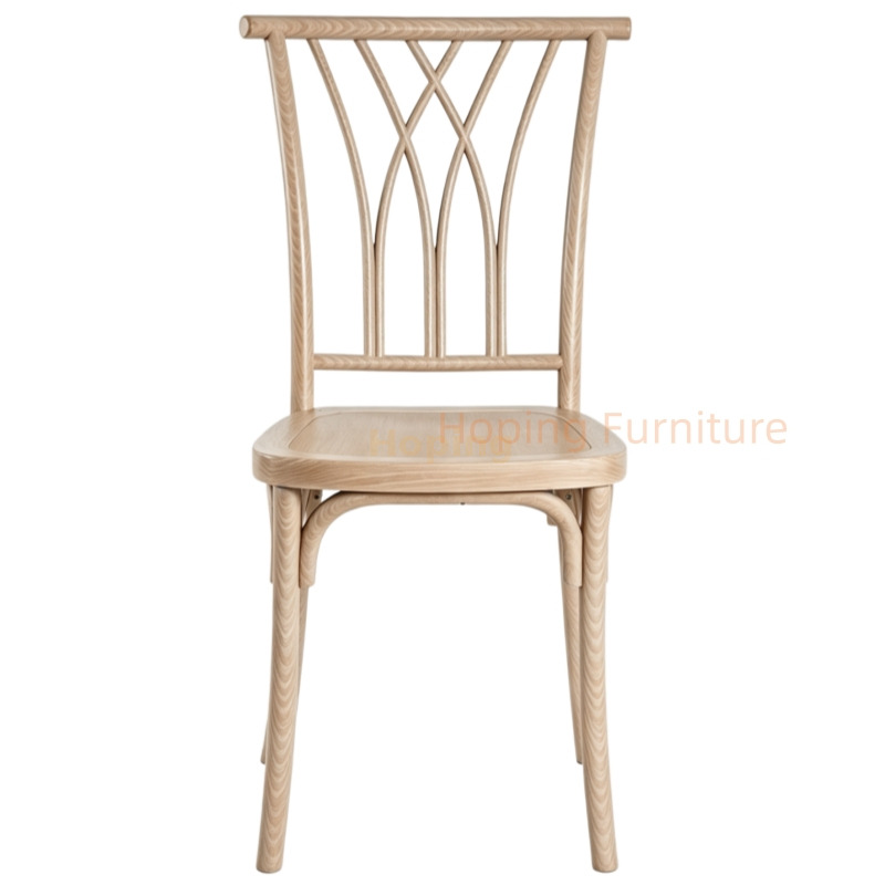 Vintage Plastic Dining Chair Imitated Wood Bistro Modern Chaise En Plastique Frame Wedding Banquet Chair Restaurant Chair