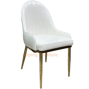 Rattan Hardware Decor White Furniture Dining Table Chair Wedding Chair White Gold Living Room Chair